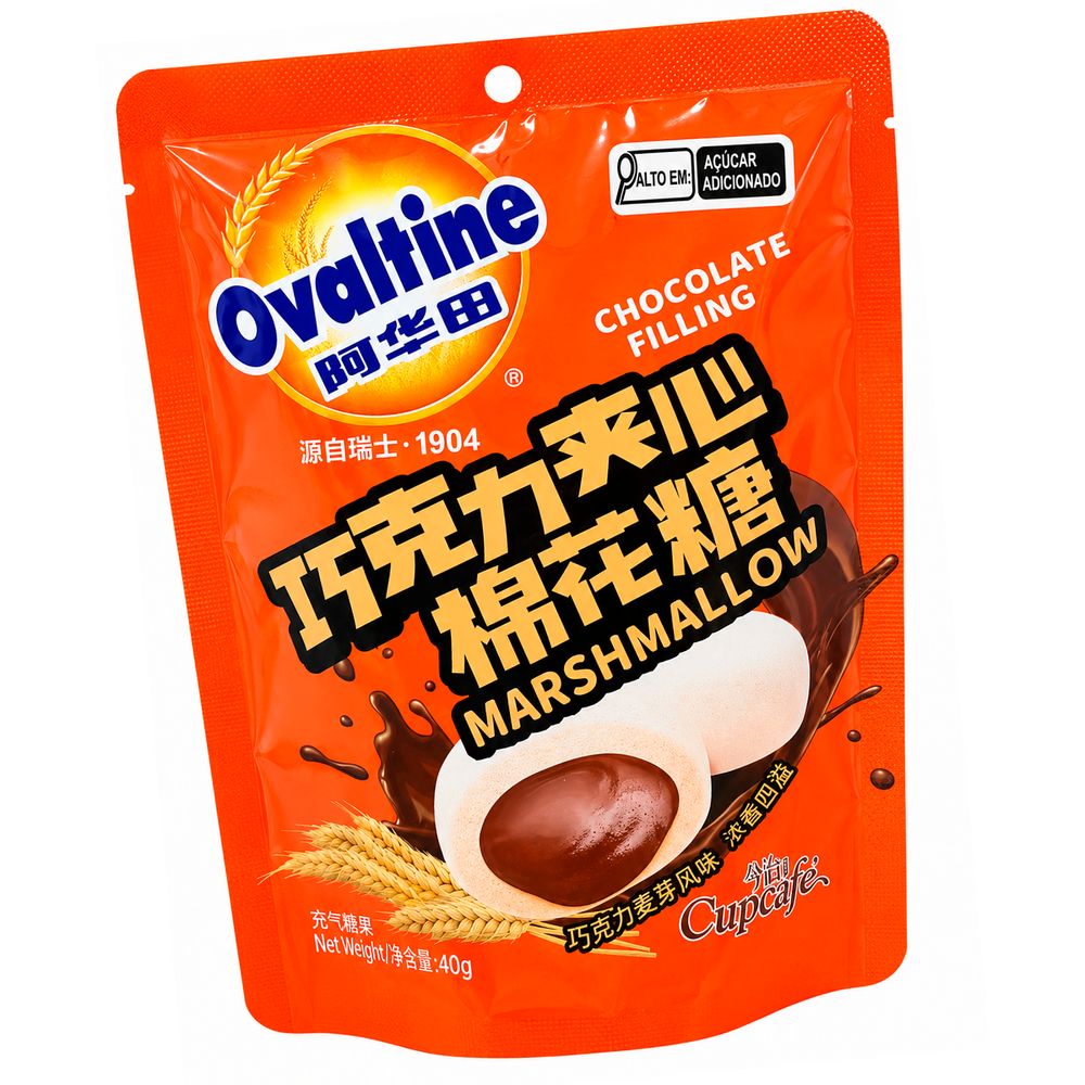 Marshmallow Ovaltine com Recheio de Chocolate 40g-2-